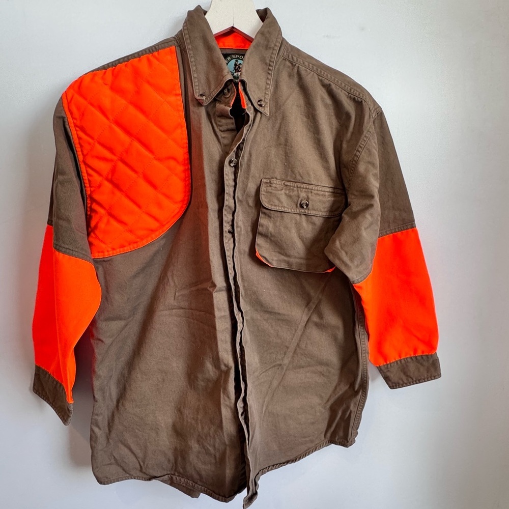 Master Sportsman Youth Brown and Orange Outdoor Shirt Jacket